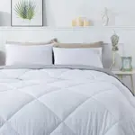 Acolchado 4 estaciones QUEEN - Reversible Blanco/Gris