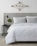 Acolchado 4 estaciones QUEEN - Reversible Blanco/Gris