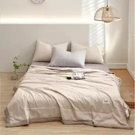 Cubrecama De Verano Twin  Beige