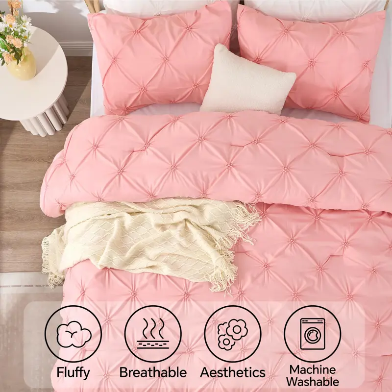 Juego Edredón Queen BEDELITE Conjunto Cama Boho 2 Fundas