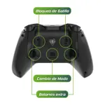 Joystick Gamer Level-Up Orus Dock de carga Wireless 2.4Ghz USB-C PC/Android/Switch Negro
