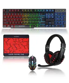 Kit Gamer 4 En 1 Rgb Teclado Mouse...
