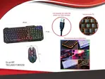 Kit Gamer Teclado "Ñ" + Mouse | BOS TAURUS by SKYWAY | Retroilumniado Led - USB
