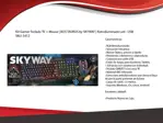 Kit Gamer Teclado "Ñ" + Mouse | BOS TAURUS by SKYWAY | Retroilumniado Led - USB