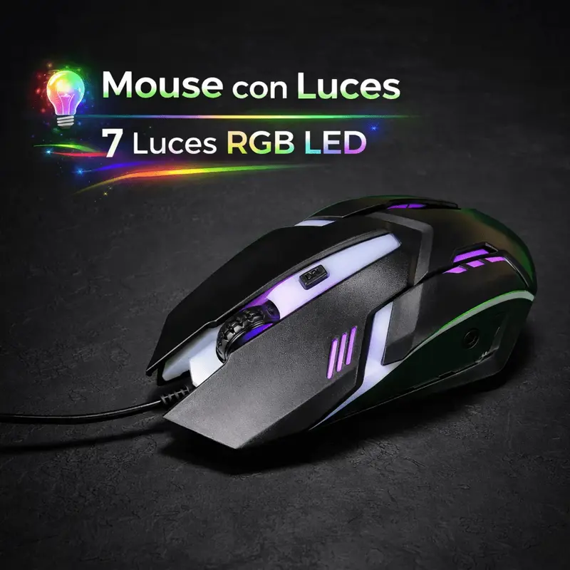Kit Teclado Y Mouse Gamer Rgb Global