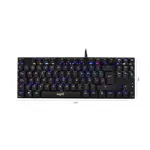 Teclado mecánico gamer RGB de 88 teclas con software, switches outemu azules NISUTA - NSKBGZ88