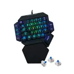 Teclado NISUTA Mecánico Gamer Rgb De 35 Teclas Con switch outemu azul 1 Mano - NSKBGZ1M