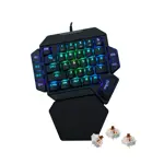 Teclado NISUTA Mecánico Gamer Rgb De 35 Teclas Con switch outemu marron 1 Mano - NSKBGZ1M