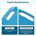 Tabla De Transferencia Con Sábana Deslizante Para Pacientes Transfer Board + Slide Sheet28 X28 