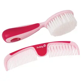 Cepillo Y Peine Rosa Easy Grip Brus...