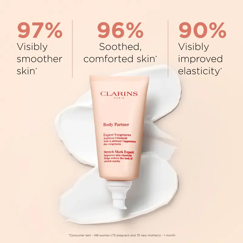Crema para estrías Clarins Body Partner para el embarazo