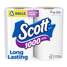 Papel Higiénico 1000 Hojas 4 Rollo...