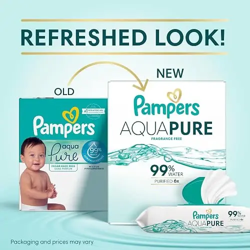 Pampers Toallitas Para Bebé Aqua Pure, Toallitas