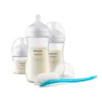 Set Mamaderas Natural Philips Avent SCD837/12 (125, 260 y 330ml + Cepillo)