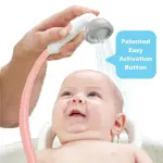 Cabezal de ducha para bebé Yookidoo Elephant con juguete de baño, color rosa