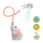 Cabezal de ducha para bebé Yookidoo Elephant con juguete de baño, color rosa