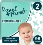 Pañales Premium Talla 2, 96 unidades, hipoalergénicos