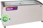Freezer Exhibidor FIH-550PI PLUS - 455L, Tapa Vidrio Curvo, 3 Canastos, Blanco