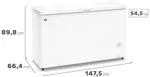 Freezer Horizontal Inverter FGHI400B-XL 402 Litros Blanco GAFA