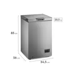 Freezer Horizontal Gafa 100L Gris Inverter con Función Turbo FGHI102P-S