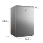 Mini Freezer Vertical Gafa 98L Una Puerta y Control de Temperatura Plata FVG96SP