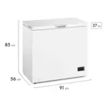 Freezer Horizontal Inverter Gafa 200 Litros Blanco Blanco