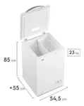 Freezer Horizontal Gafa 100L Blanco Cíclico Función Turbo FGHFF100B-S