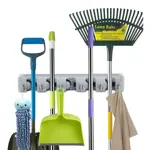 Organizador Soporte Cuelga Porta Escobas Ganchos Escobero