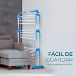 Tender Vertical Plegable 3 Niveles Con Ruedas Hogar Actual