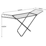 Tender C/Alas De Acero 182x50x102 Cm Hogar Actual 953 Negro