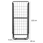 Tender C/Alas De Acero 182x50x102 Cm Hogar Actual 953 Negro