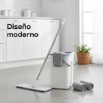 Mopa Plana Trapeador Lampazo con Balde Enjuague y Secado Verde Waggs