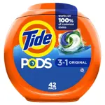 Detergente para ropa Tide PODS, jabón líquido, paquetes de 42 unidades