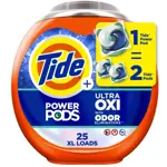 Detergente para ropa Tide Ultra OXI Power PODS, 25 paquetes