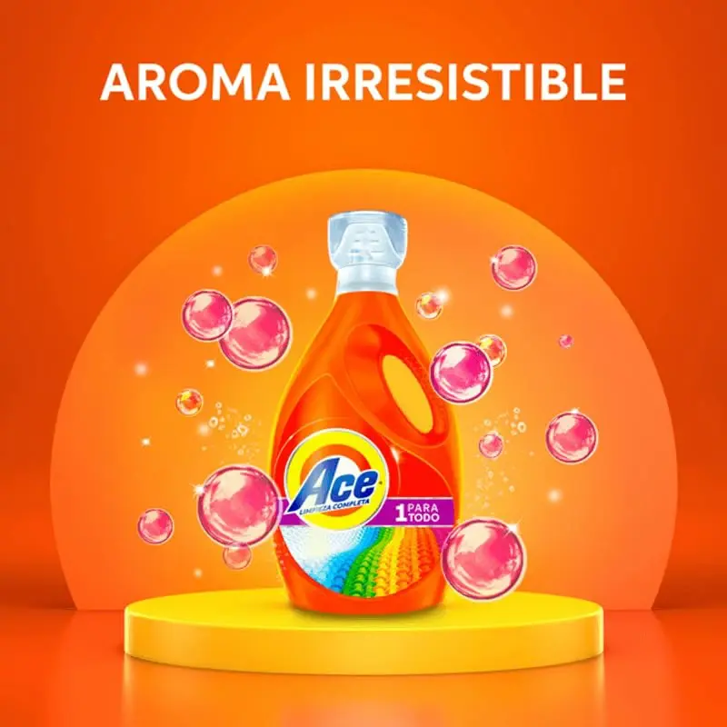 Detergente Líquido para Ropa Ace 2.8 L Quitamanchas Difíciles