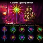 DECORACION TIRAS LED CON FORMA DE FUEGO ARTIFICIAL