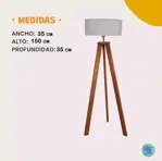 Lampara Tripode Nordica Melman 