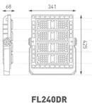 Reflector Industrial Proyector Led 240w Macroled 5700K Fria