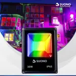 Reflector Led 30w Rgb  Ambientacion Salon Bajo Consumo Alta Potencia Y Luminosidad