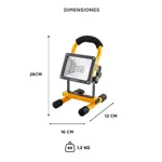 Reflector Portátil Gadnic Lámpara Recargable 30w