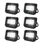 Kit x6 Reflectores Led Blanco 50W Exteriores y Interiores