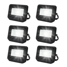 Kit X6 Reflectores Led Blanco 50W E...