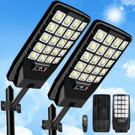 Luz Solar Calle Jwt 2 Pack Iluminac...