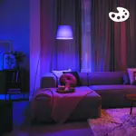 Lampara Led Philips Wifi Color E27 x3 + Lampara Portatil