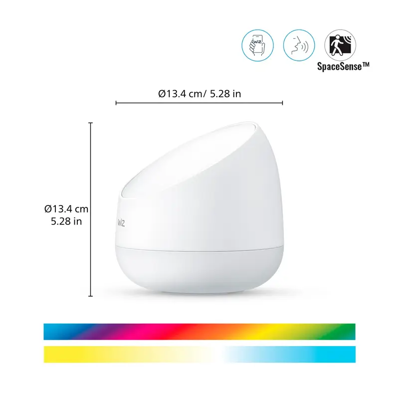 Wiz Lampara De Mesa Smart Portable Dualzone Wifi Rgb x2