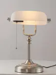 Lámpara Escritorio Newrays Blanca Mate Vidrio 60W