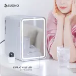 Mini Heladera de Maquillaje Suono Espejo Luz Led 6L Frí­o Calor