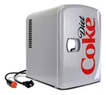 Mini Refrigerador Coca-cola 4l Para Dormitorio Y Oficina - Gris