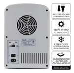 Mini Refrigerador Coca-cola 4l Para Dormitorio Y Oficina - Gris