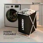 Cesto Organizador Para Ropa Laundry De Tela Y Aluminio